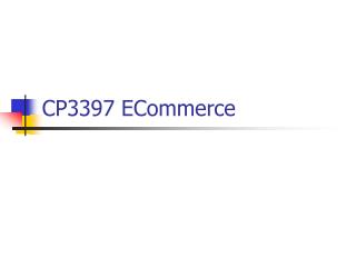 CP3397 ECommerce