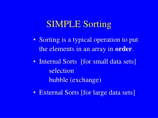 SIMPLE Sorting