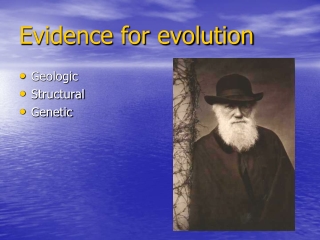 Evidence for evolution