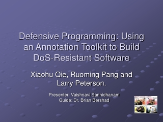 Defensive Programming: Using an Annotation Toolkit to Build DoS-Resistant Software