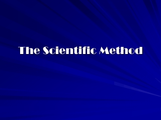 The Scientific Method