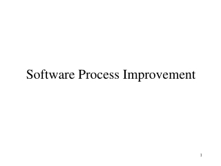 Software Process Improvement