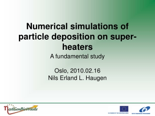 Numerical simulations of particle deposition on super-heaters