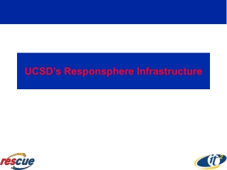 UCSD’s Responsphere Infrastructure