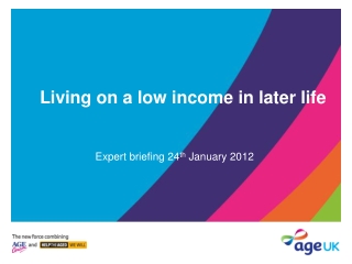 Living on a low income in later life