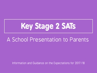 Key Stage 2 SATs