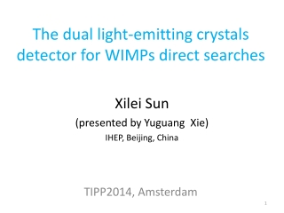 The dual light-emitting crystals detector for WIMPs direct searches