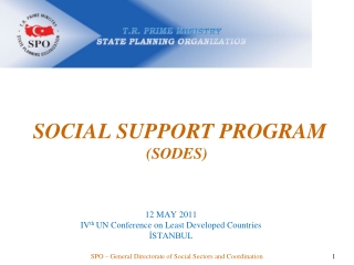 SO CIAL SUPPORT PROGRAM (SODES)
