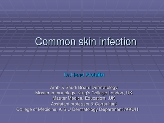 Common skin infection