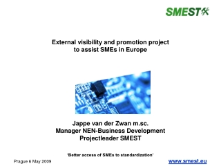 External visibility and promotion project to assist SMEs in Europe Jappe van der Zwan m.sc.