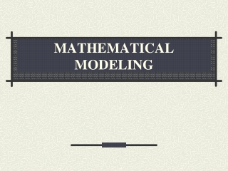 MATHEMATICAL MODELING