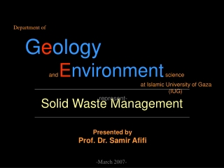 Solid Waste Management