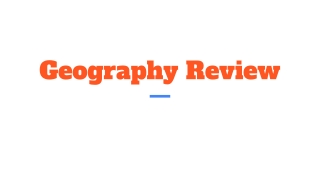 Geography Review