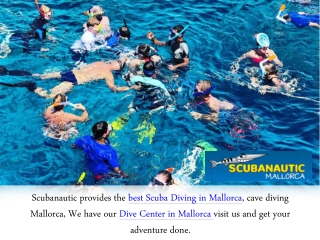 Scuba Diving Can Be Excellent Vacation For You In Mallorca