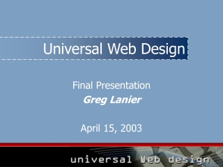 Universal Web Design