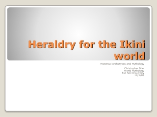 Heraldry for the Ikini world