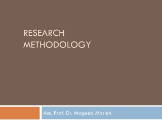 RESEARCH METHODOLOGY