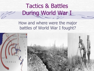 Tactics &amp; Battles During World War I