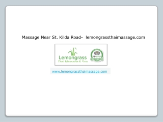 Massage Near St. Kilda Road- lemongrassthaimassage.com