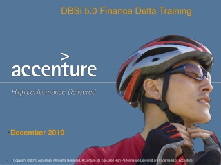 DBSi 5.0 Finance Delta Training