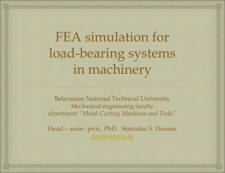 FEA simulation for load-bearing systems in machinery