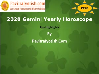 2020 Gemini Yearly Horoscope