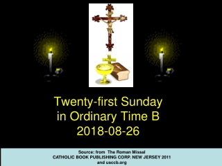 Twenty-first Sunday in Ordinary Time B 2018-08-26