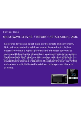 Microwave repair in Delhi