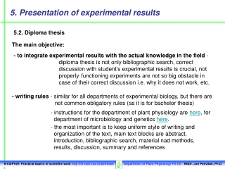 5.2. Diploma thesis