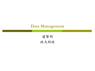 Data Management