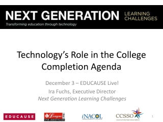 Technology’s Role in the College Completion Agenda