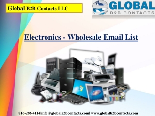 Electronics - Wholesale Email List