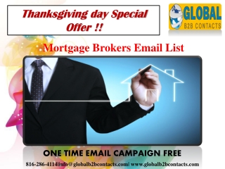 Mortgage Brokers Email List