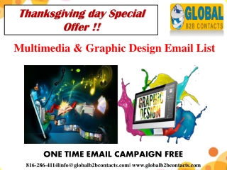 Multimedia & Graphic Design Email List