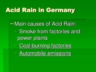 Acid Rain in Germany