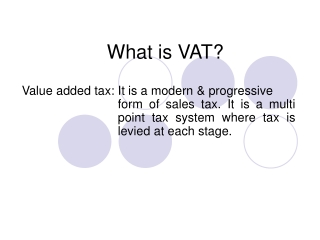 What is VAT?