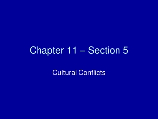 Chapter 11 – Section 5