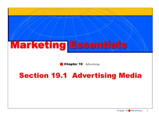 Section 19.1 Advertising Media