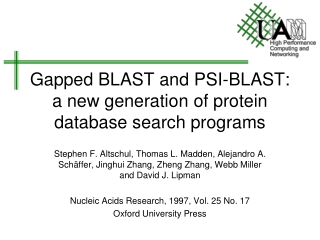 Gapped BLAST and PSI-BLAST: a new generation of protein database search programs