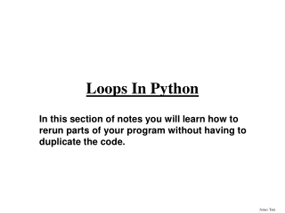 Loops In Python