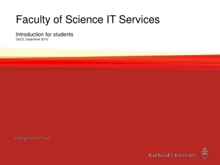 Faculty of Science IT Services