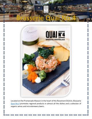 Brasserie Quai No.4
