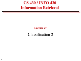 CS 430 / INFO 430 Information Retrieval