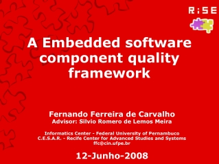 A Embedded software component quality framework