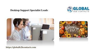 Desktop Support Specialist Leads