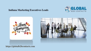 Indiana Marketing Executives Leads