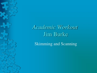 Academic Workout Jim Burke