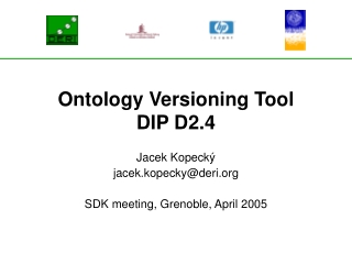 Ontology Versioning Tool DIP D2.4