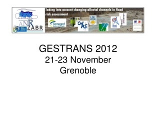 GESTRANS 2012 21-23 November Grenoble
