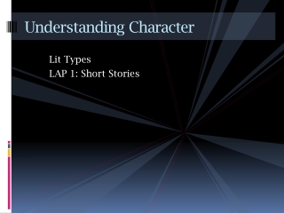 Understanding Character